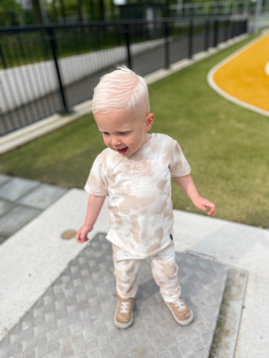 Babykleding - Lenn lion broek tie dye zand