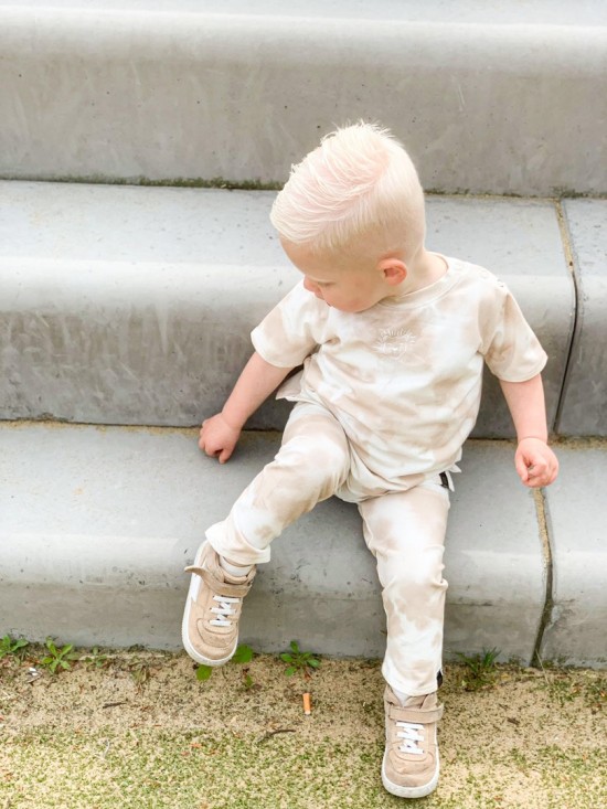 Babykleding - Lenn lion broek tie dye zand